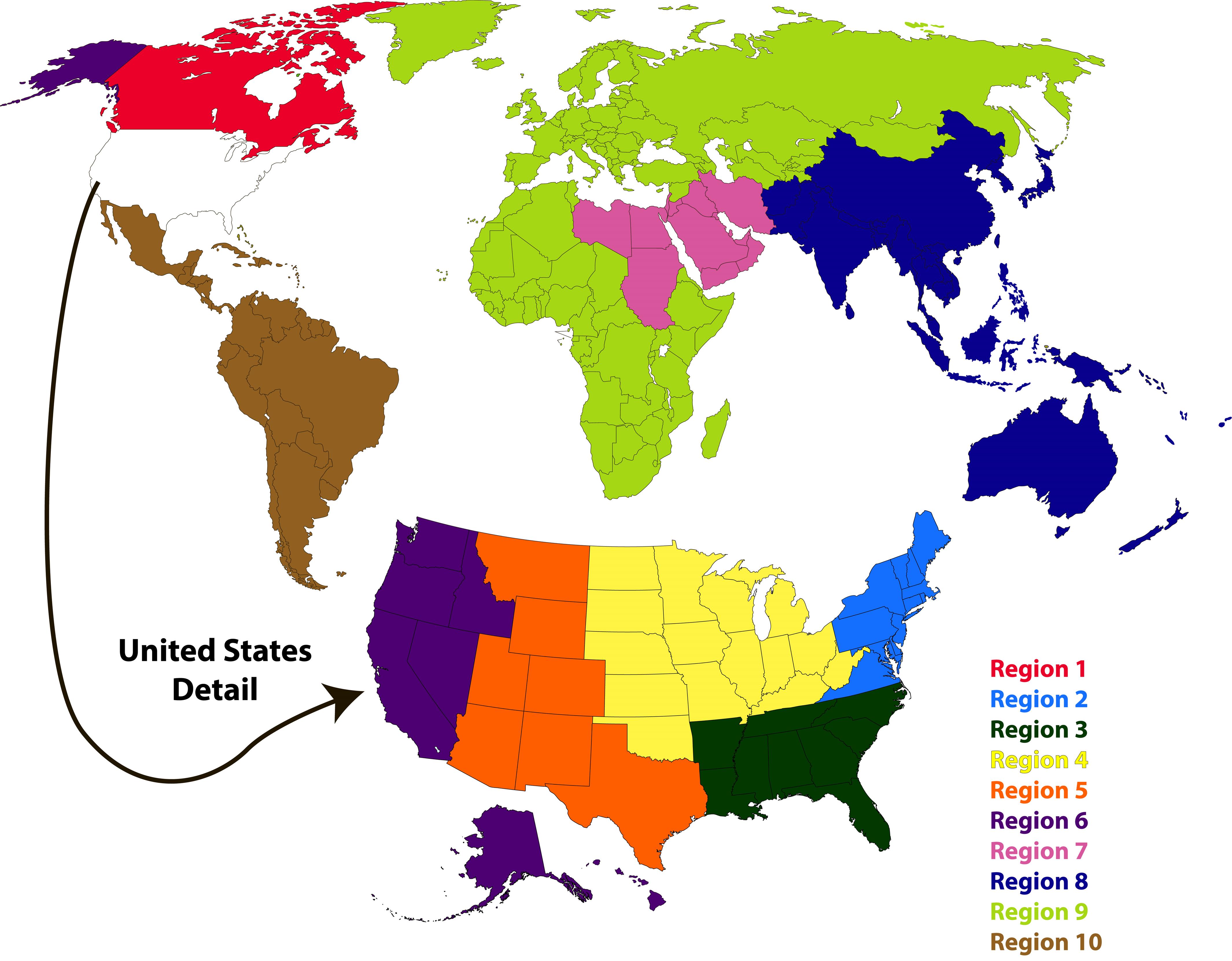 section contacts by regions