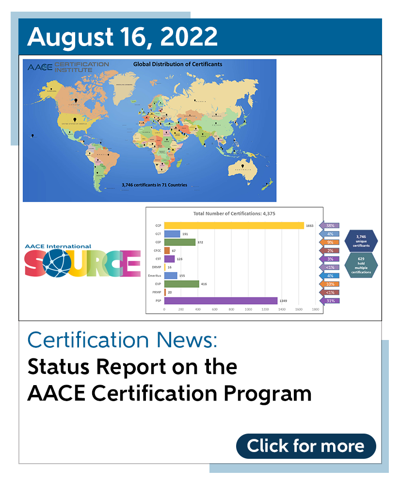 Certification News: Status Report on the AACE Cert Program