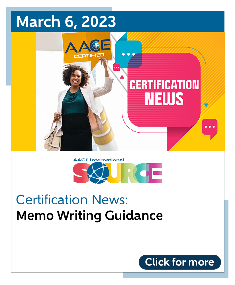 Certification News: Memo Writing Guidance