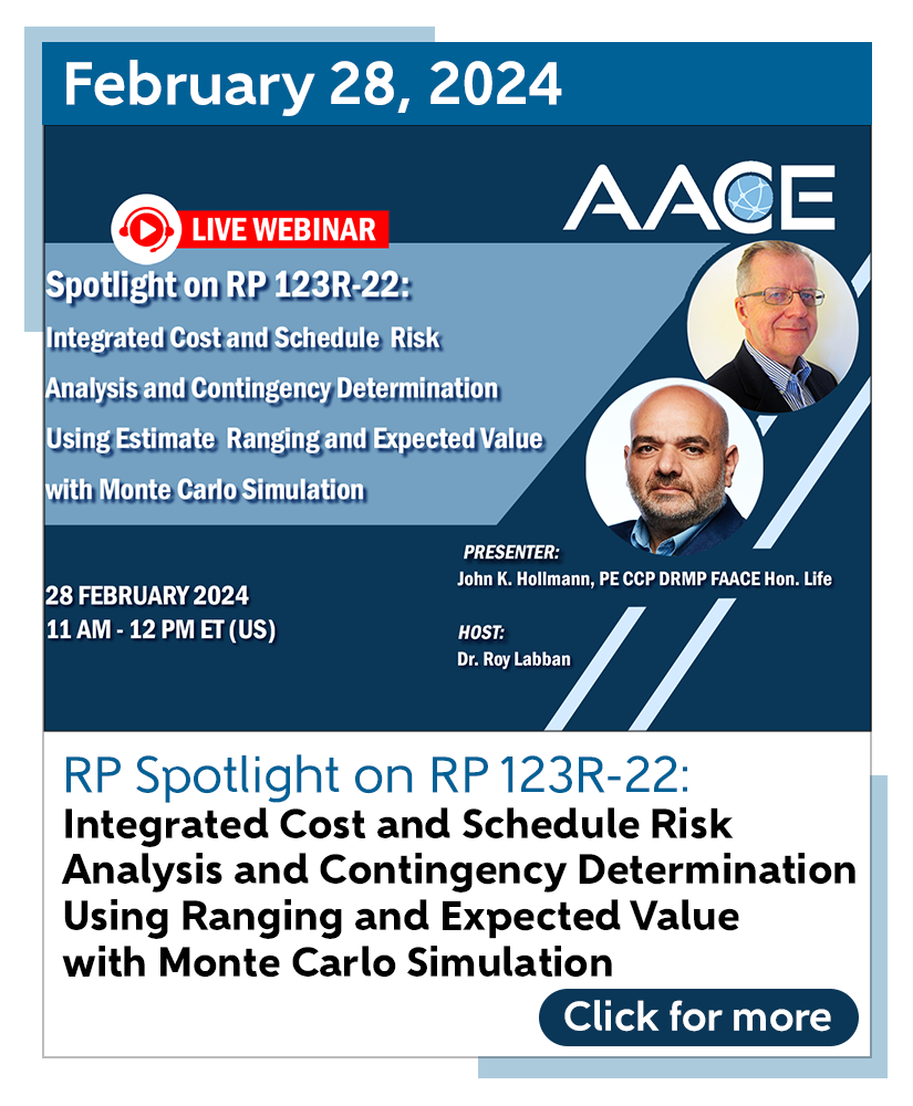 RP Spotlight on RP123R-22: Integrated Cost and Schedule Risk Analysis...