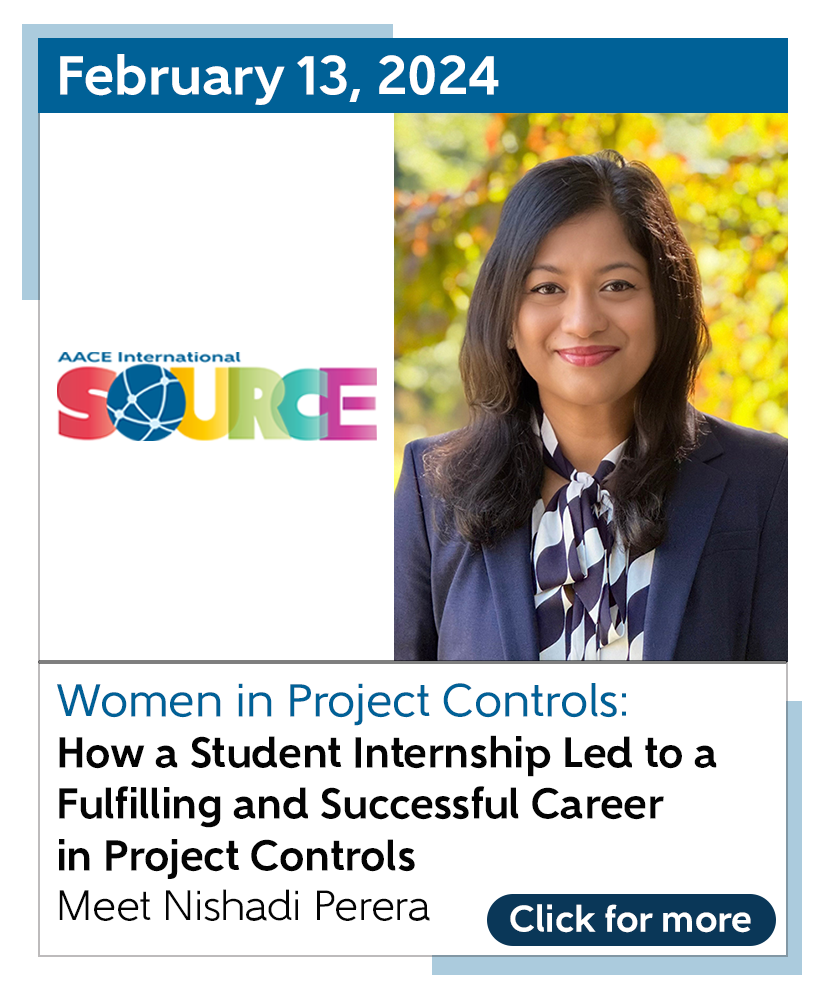 Women in Project Controls:  How a Student Internship Led to a Fulfilling and Successful Career in Project Controls