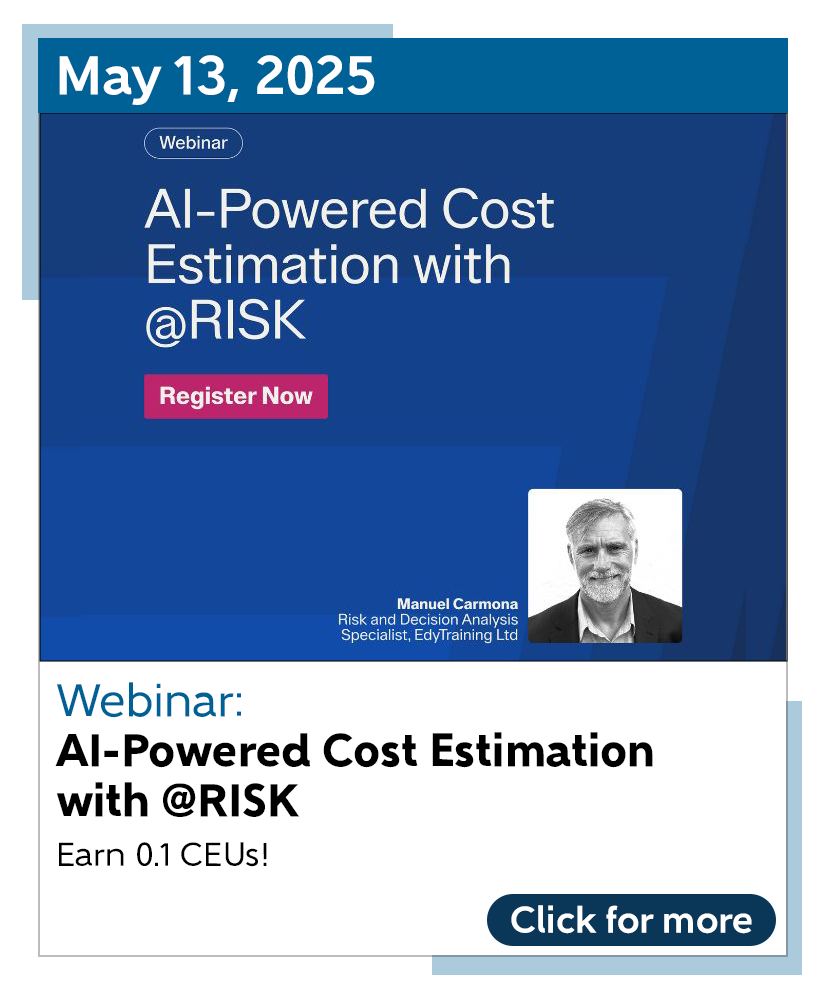 Lumivero Sponsored Webinar: AI-Powered Cost Estimation with @RISK