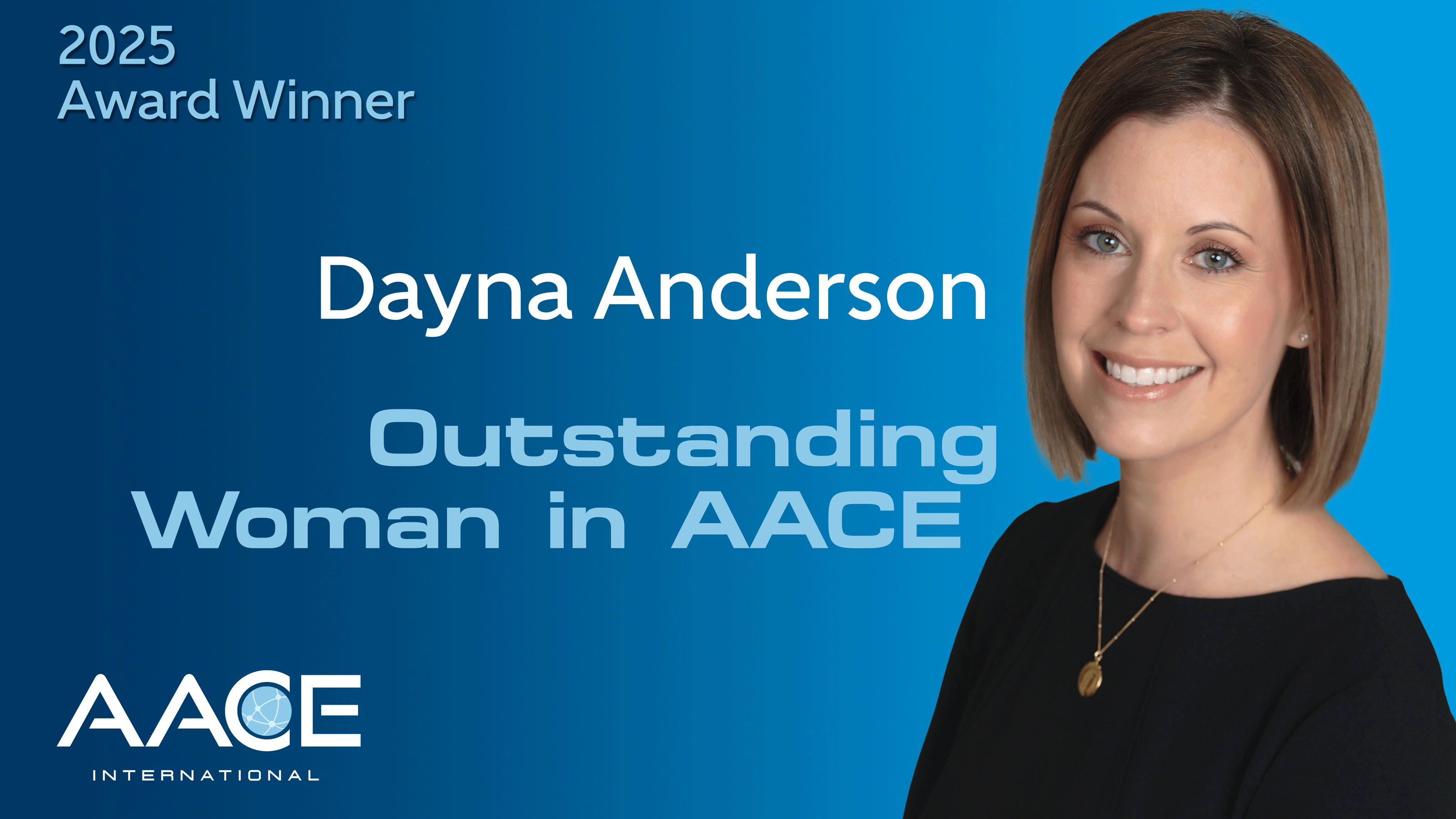 Dayna Anderson Outstanding Woman in AACE award picture